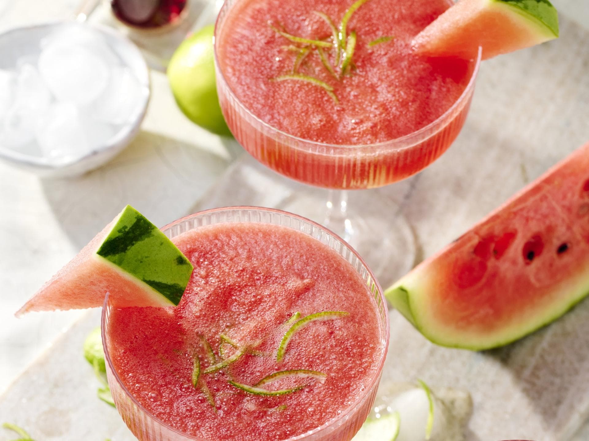 Rezept für einen Melonen-Prosecco-Slush Melonen-Prosecco-Slush
