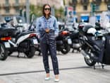 Erika Boldrin in einen Denim-Allover-Look Erika Boldrin in einen Denim-Allover-Look